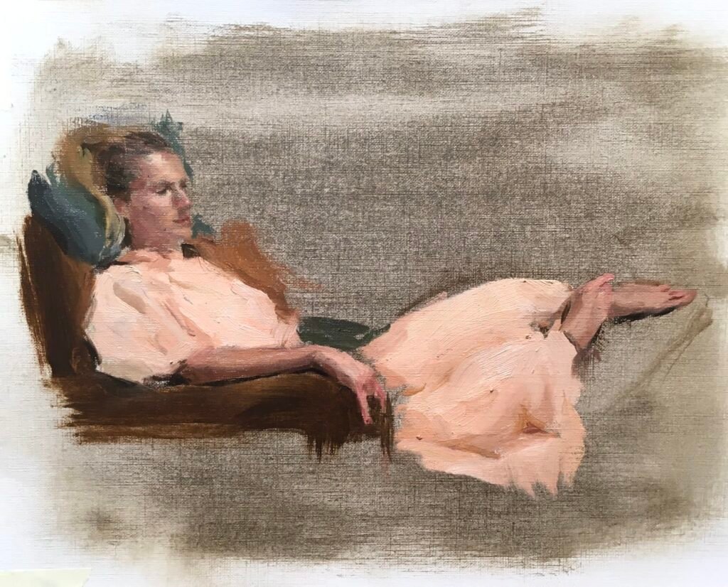 Amelia reclined study
